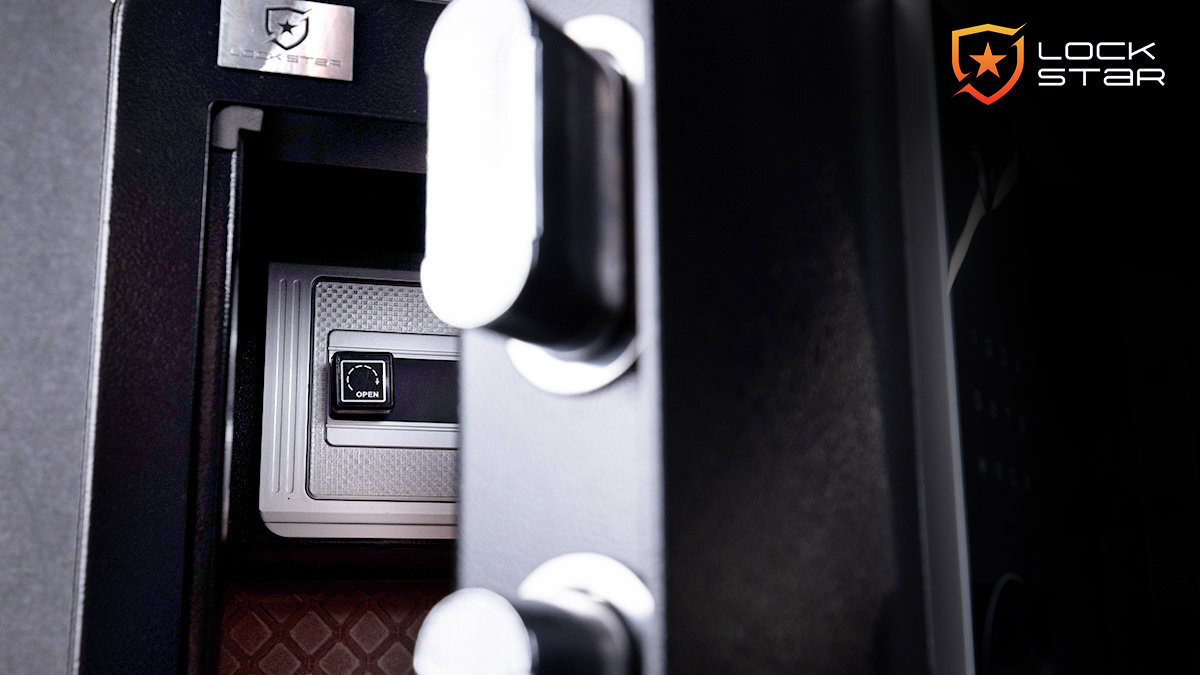Sejf EXTRALINK Lockstar XP-45 cięcia laserowego 3D Solidny panel drzwi hak drzwiowy gruby rygiel zamka farba przyjazna dla środowiska - wnętrze sejfu