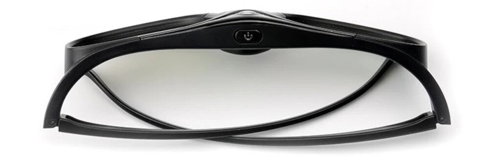 Okulary 3D XGIMI do projektora bateria 80 mAh 60 godzin użytkowania ładowanie, okulary 3D z góry na białym tle