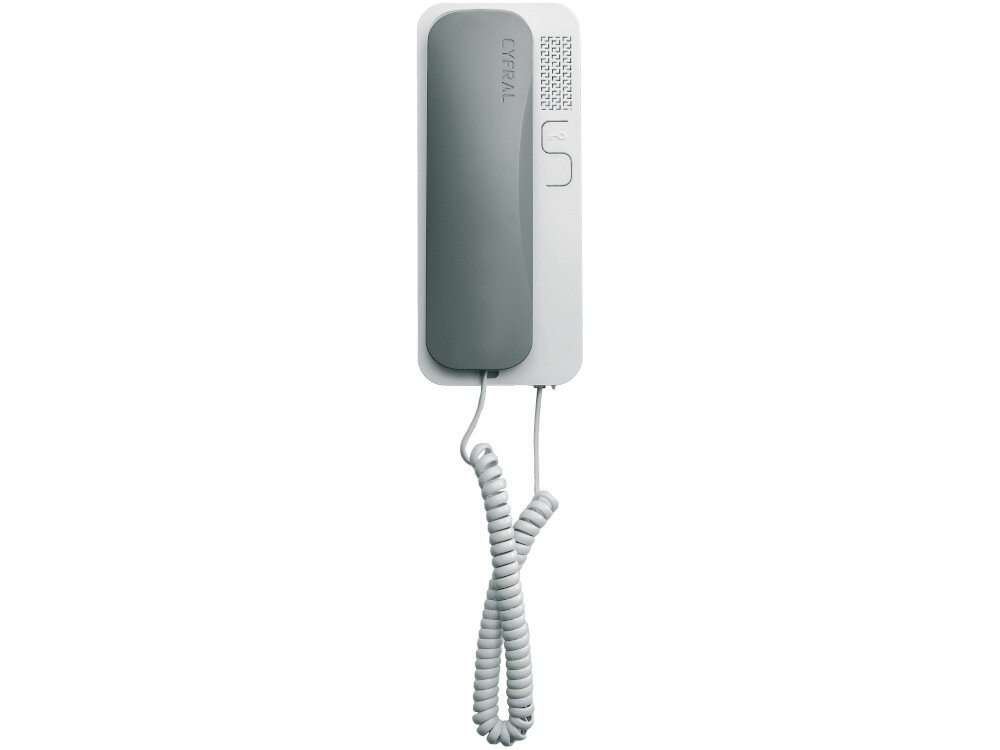 Unifon CYFRAL Smart-D Szaro-biały domofonowa sluchawka cyfrowa do instalacji cyfrowych CYFRAL sluchawka zdalne otwoeranie elektronika CYFRAL