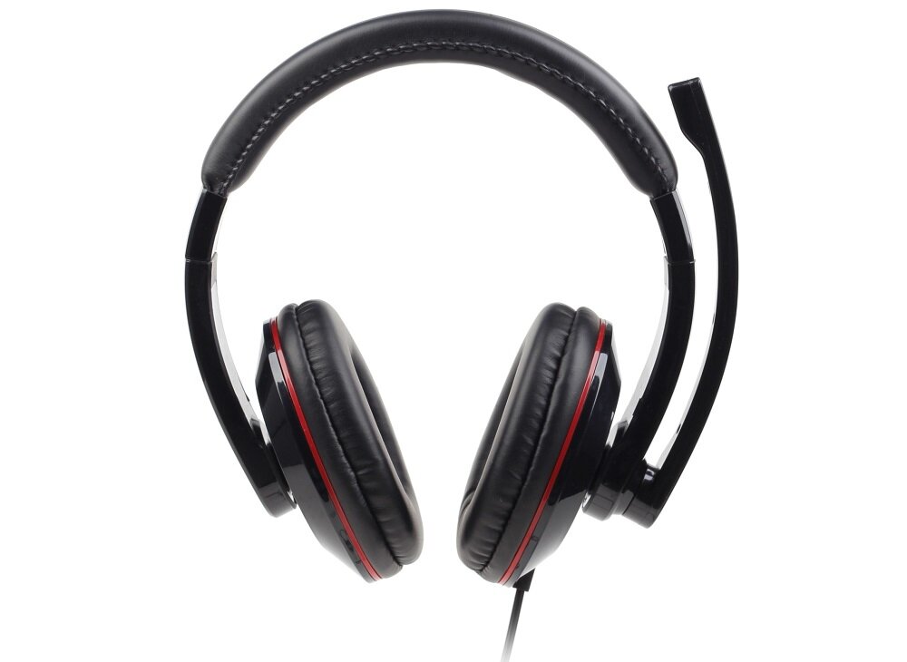 Słuchawki GEMBIRD MHS-U-001 USB 40 milimetrowe membrany do odsłuchu muzyki wideokonferencji