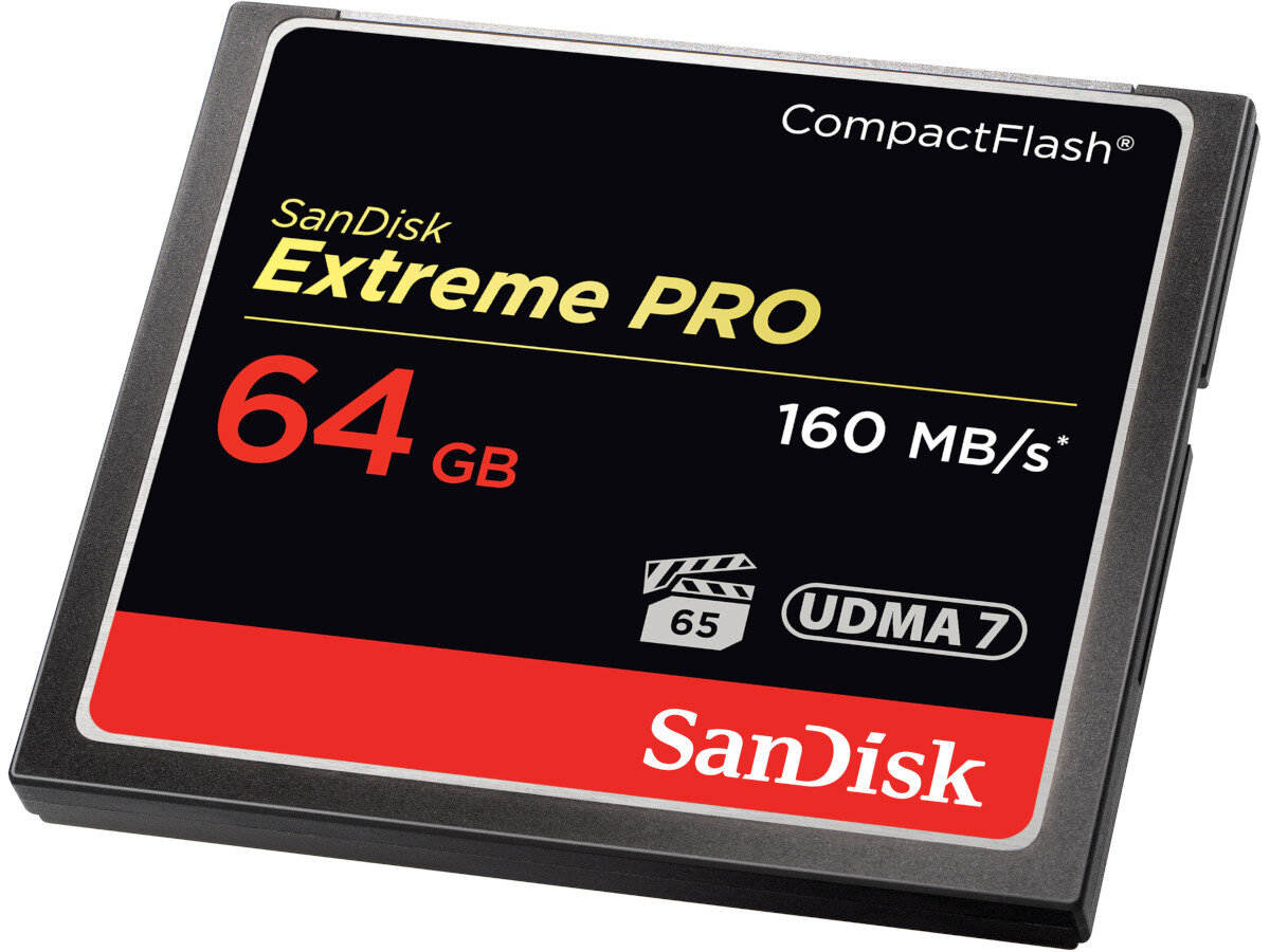 Karta pamieci SANDISK Compact Flash Extreme Pro 160MB/S 64 GB wysoka odpornosc
