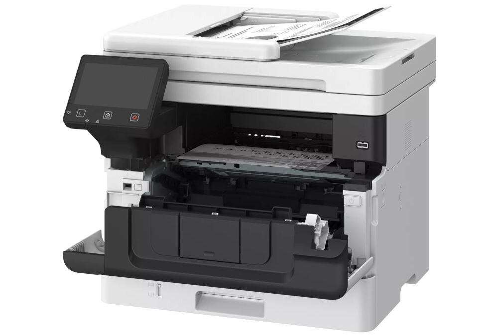 Багатофункціональний принтер CANON i-SENSYS MF463dw II, автоматичний двосторонній друк, Wi-Fi пристрій з механізмом відкриття на білому фоні для швидкості друку, двосторонній друк, функції копіювання