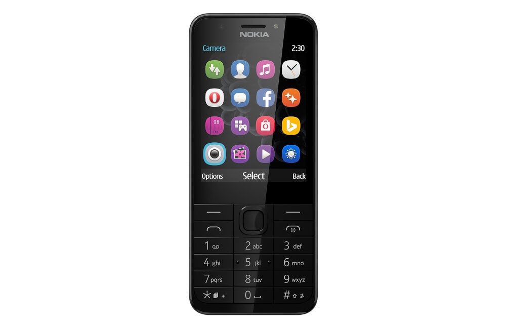 TELEFON GSM NOKIA 230 DUAL SIM SZARY wygoda klawiatura, czytelne, intuicyjne menu latarka
