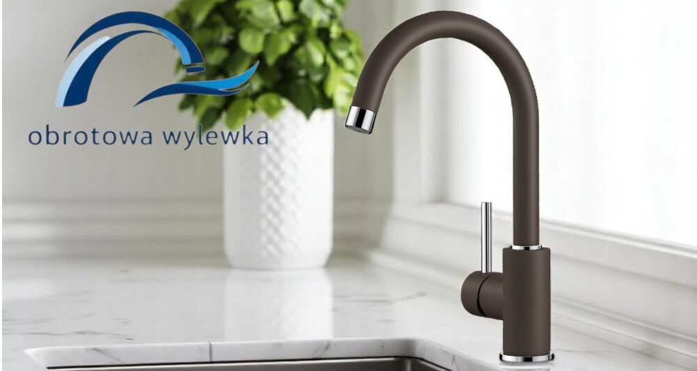 BATERIA KUCHENNA BLANCO Mida 519423 Obrotowa wyciągana wylewka o 140° większy komfort pracy  swoboda ruchu