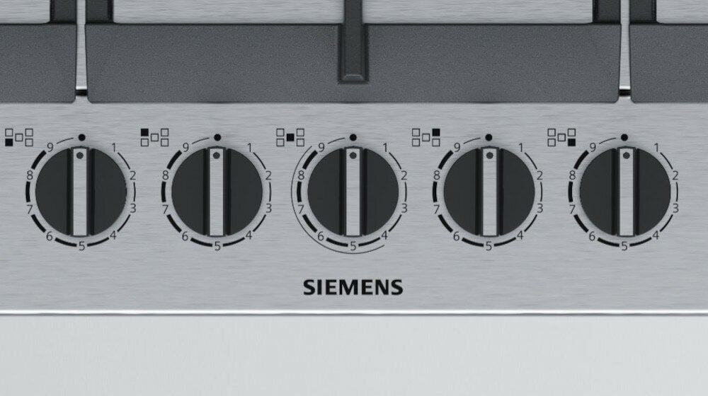 Płyta gazowa SIEMENS EC7A5RB90 - Pokrętła mieczykowe