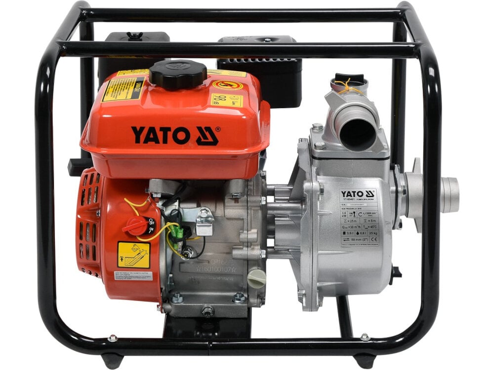 Pompa YATO YT-85401 wytrzymałe urządzenie do wypompowywania brudnej wody stalowa rama konstrukcja