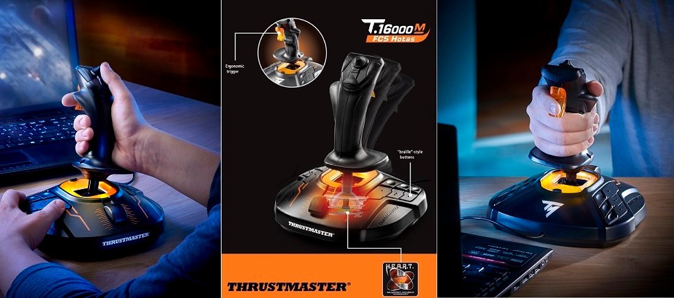 Kontroler THRUSTMASTER T.16000M FCS (PC) gracz gamer podświetlenie
