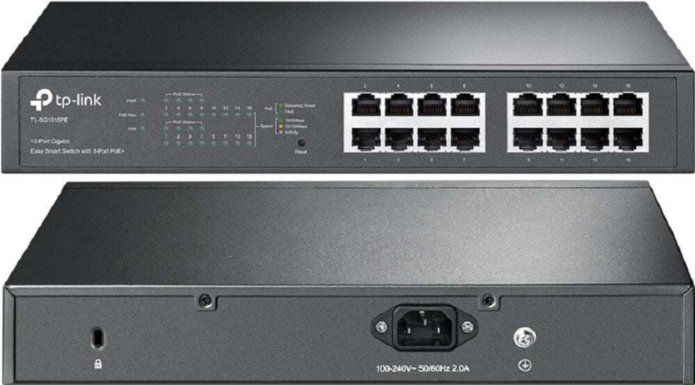 Switch TP-LINK TL-SG1016PE - funckje wysoka wydajnosc 