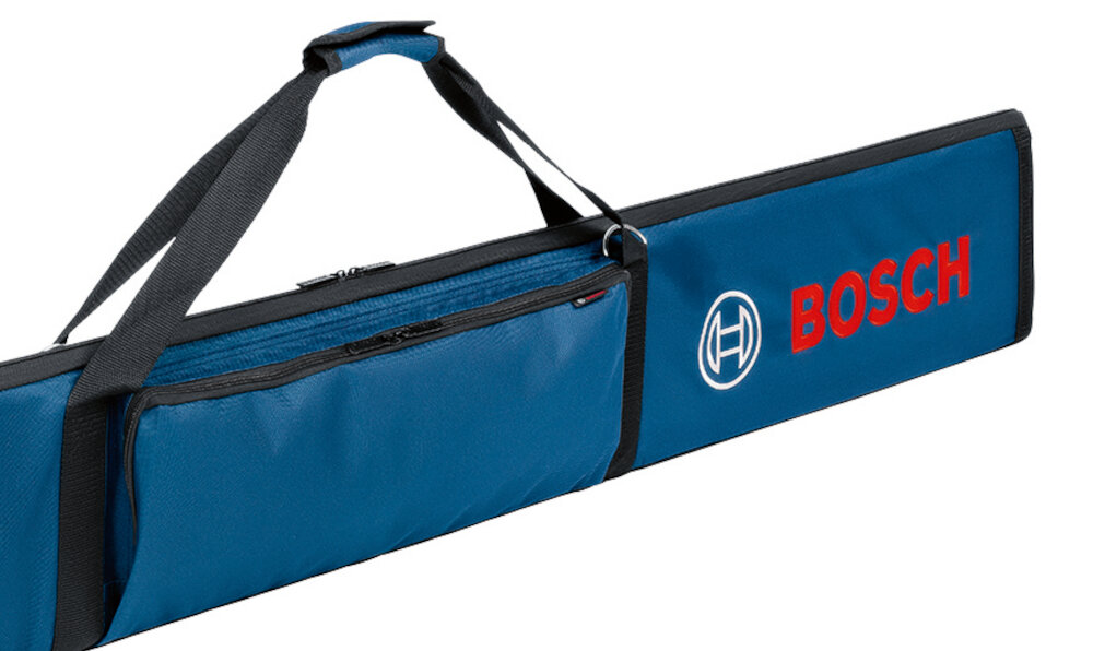 TORBA BOSCH FSN BAG NA SZYNY NIEBIESKI dostęp zamek błyskawiczny kieszenie pasek