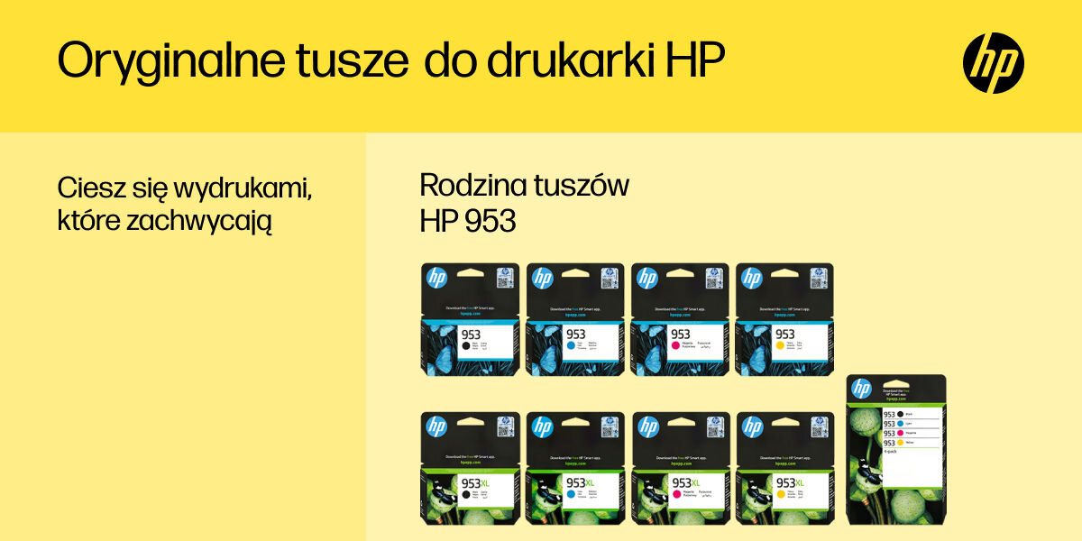 Tusz  HP 953 XL Instant Ink błękitny 18 ml F6U16AE 
					wysoka jakość niezawodność do 50% więcej stron w porównaniu do zamienników zgodność