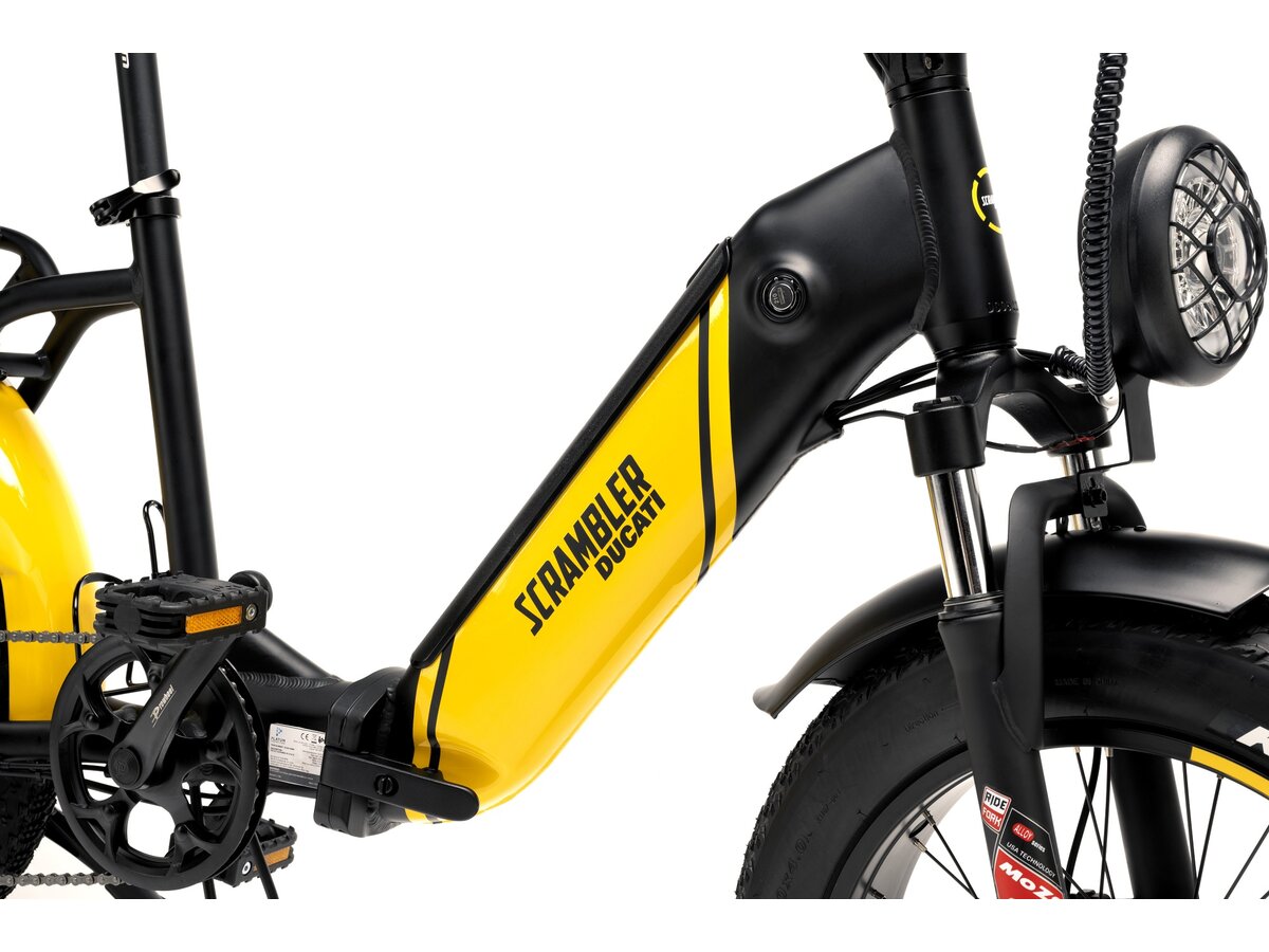 Rower elektryczny DUCATI Scrambler SCRX U17 20 cali Czarnożółty sklep Avans.pl