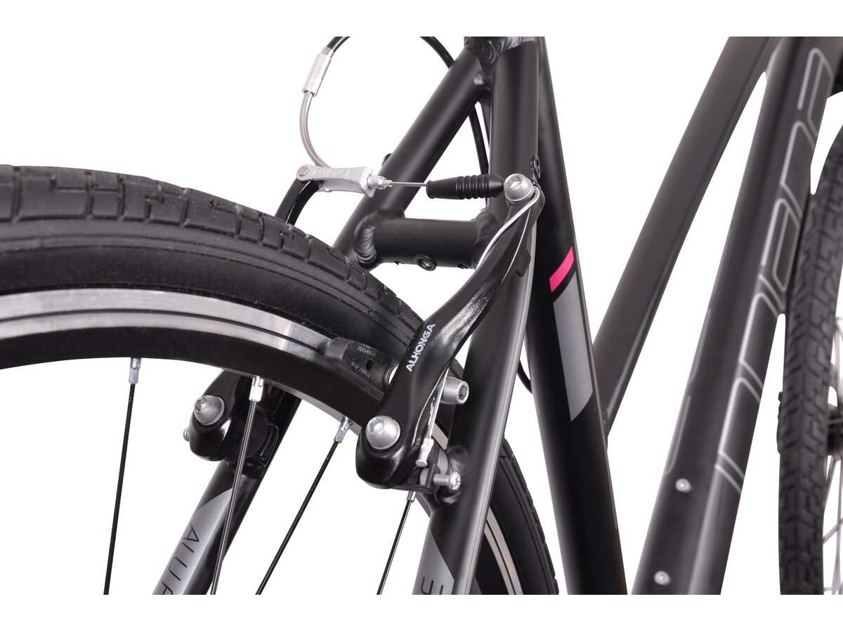 Rower crossowy INDIANA XCross 2.0 D17 damski Czarnofuksjowoszary