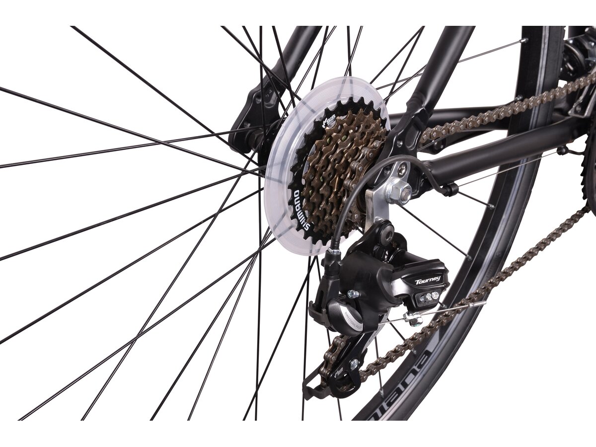 Rower crossowy INDIANA XCross 2.0 D17 damski Czarnofuksjowoszary