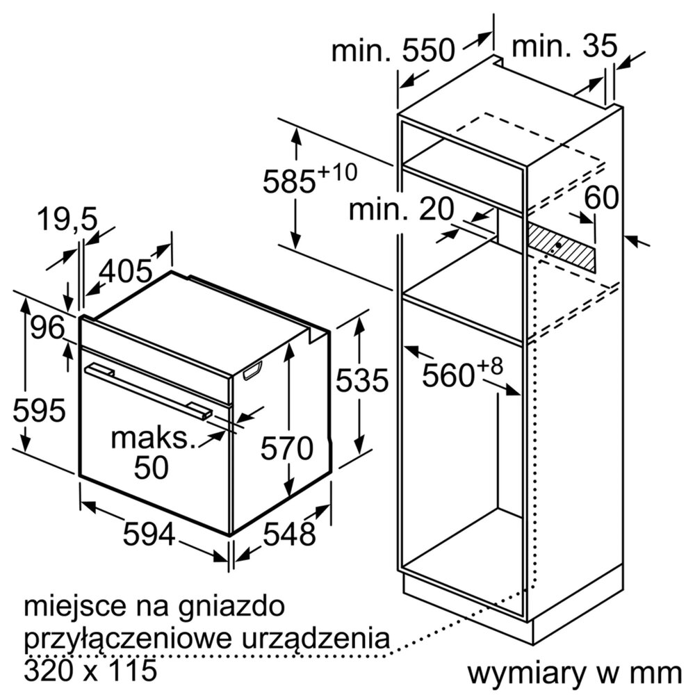 Piekarnik BOSCH HBT537FB0 Elektryczny Czarny A – sklep internetowy Avans.pl