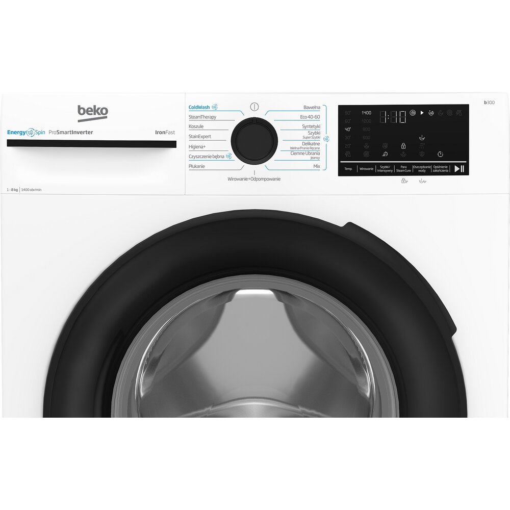 Pralka BEKO XBM3WFU48415W b300 8kg 1400 obr. EnergySpin SteamCure