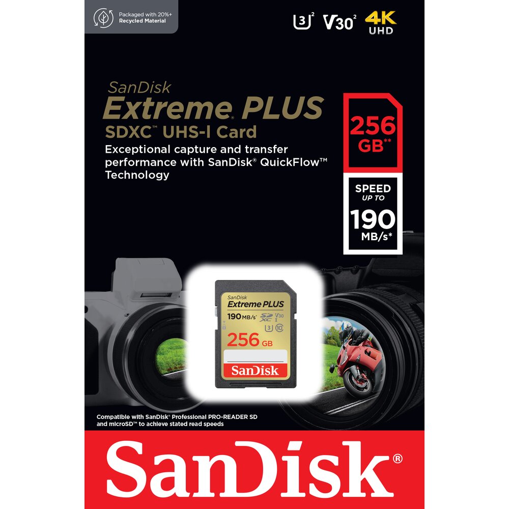 Karta pamięci SANDISK Extreme Plus SDXC 256GB sklep Avans.pl
