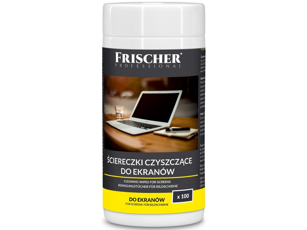 Chusteczki FRISCHER do ekranów LCD/LED/PLASMA FR00093 100 szt.