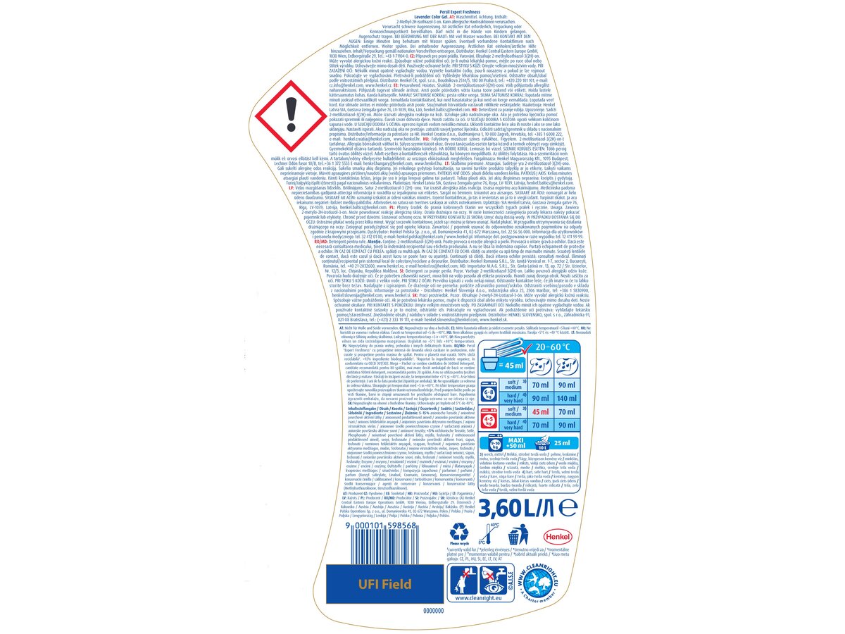 Żel do prania PERSIL Deep Clean Expert Lavender 3600 ml