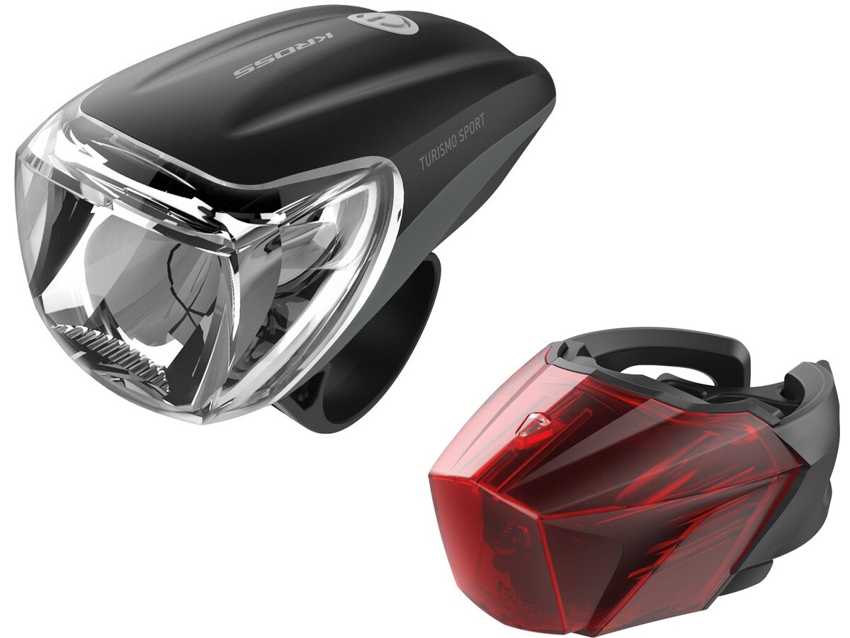 Zestaw lampek rowerowych KROSS Turismo Set