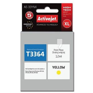 Tusz ACTIVEJET do Epson 33 XL T3364 Żółty 12 ml AE-33YNX