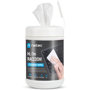 Chusteczki czyszczące NATEC Raccoon 100 sztuk