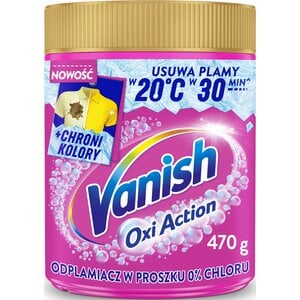 Odplamiacz do prania VANISH Oxi Action Różowy 0.47 kg