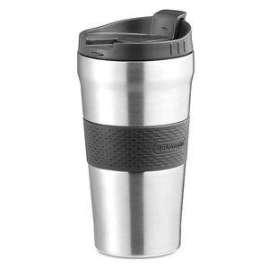 Kubek termiczny DELONGHI Travel Mug Srebrno-czarny 470 ml