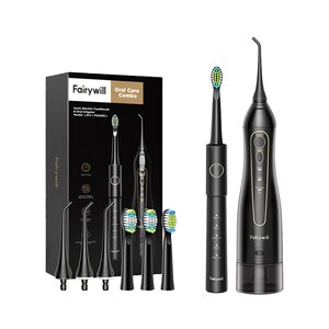 Irygator FAIRYWILL FW-5020E+ Szczoteczka soniczna FW-E11 Czarny