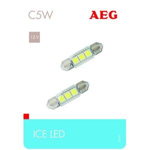 Żarówka samochodowa AEG C5W BA9s (2 szt.)