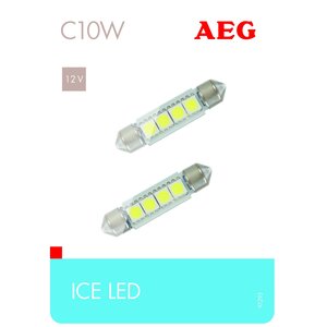 Żarówka samochodowa AEG C10W SV 8.5 (2 szt.)