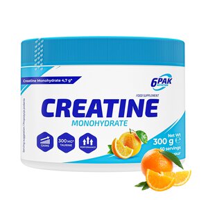 Monohydrat kreatyny 6PAK Pomarańczowy (300 g)