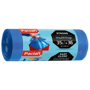 Worki na śmieci PACLAN Multitop 35 L (36 sztuk) Niebieski