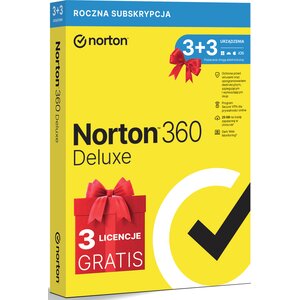 Antywirus NORTON 360 Deluxe 25GB 6 URZĄDZEŃ 1 ROK Kod aktywacyjny
