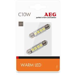 Żarówka samochodowa AEG C10W 97292 (2 szt.)