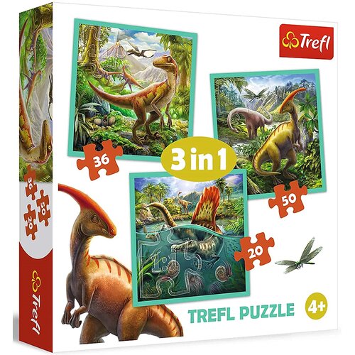 Puzzle TREFL Niezwykły świat dinozaurów 34837 (106 elementów