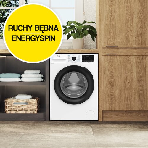 Pralka BEKO XBM3WFU48415W b300 8kg 1400 obr. EnergySpin SteamCure