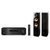 Zestaw stereo YAMAHA R-S202D czarny + PURE ACOUSTICS Nova 6 Czarny