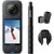 KAMERA SPORTOWA INSTA360 X4 SKI BUNDLE, kamera 360° 8K/30 FPS z mocowaniami na narty i niewidocznym kijem selfie-stick 