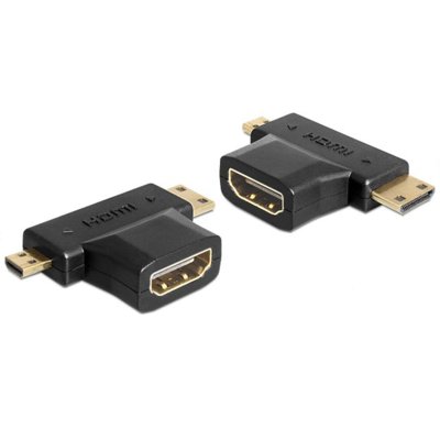 Zdjęcia - Kabel Delock Adapter HDMI - Micro HDMI - Mini HDMI 