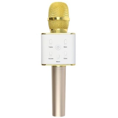 Фото - Портативна колонка XREC Mikrofon z głośnikiem  Karaoke Bluetooth Złoty 