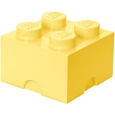 Pojemnik na LEGO klocek Brick 4 Jasnożółty 40031741