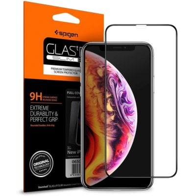Zdjęcia - Szkło / folia ochronna Spigen Szkło hartowane  Glass FC do Apple iPhone Xs Max/11 Pro Max Czarny 