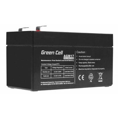 Фото - Батарея для ДБЖ Green Cell Akumulator  AGM17 1.2Ah 12V 
