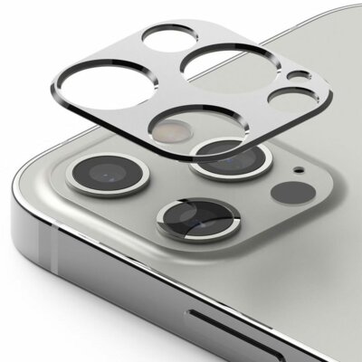 Nakładka RINGKE Camera Styling do Apple iPhone 12 Pro Max Srebrny