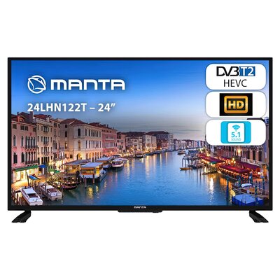 Telewizor MANTA 24LHN122T 24 LED DVB-T2/HEVC/H.265