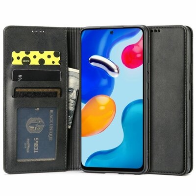 Etui TECH-PROTECT Wallet Magnet do Xiaomi Redmi Note 11/11S Czarny