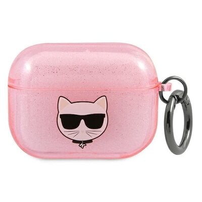 Фото - Чохол для навушників Karl Lagerfeld Etui na słuchawki  Choupette Head do Apple AirPods 3 Różowy 