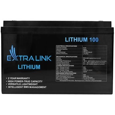 Фото - Батарея для ДБЖ ExtraLink Akumulator  EX.30455 100Ah 12.8V 
