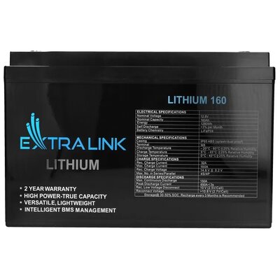 Фото - Батарея для ДБЖ ExtraLink Akumulator  EX.30462 160Ah 12.8V 