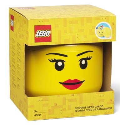 Zdjęcia - Pozostałe zabawki Lego Pojemnik na  duża głowa Dziewczynka Żółty 40321725 